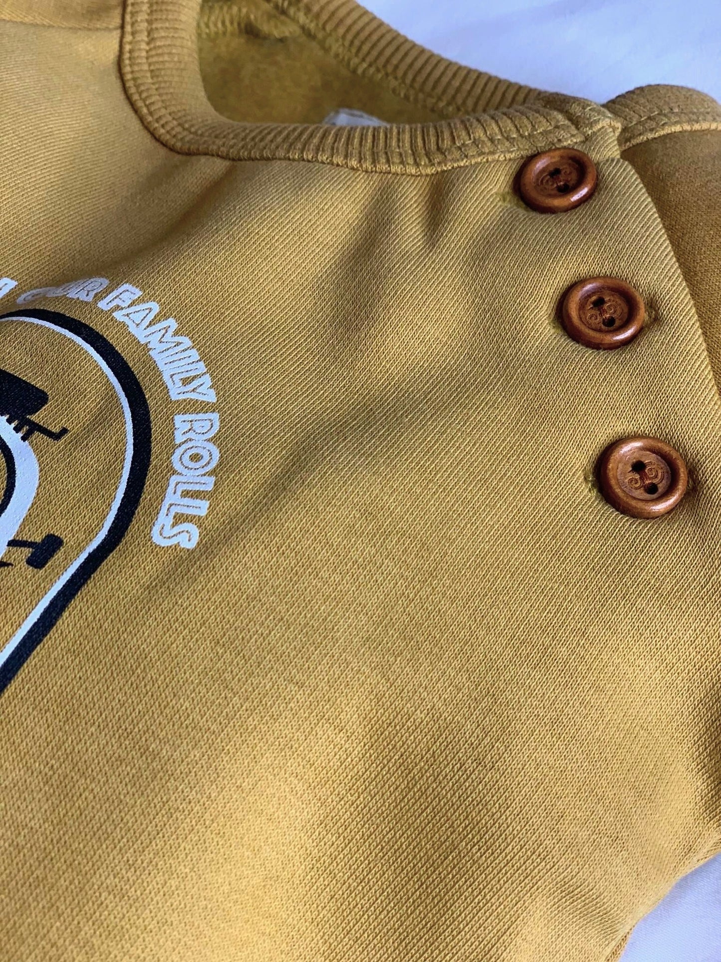 Fam Venture - Baby Boys Yellow Onesie