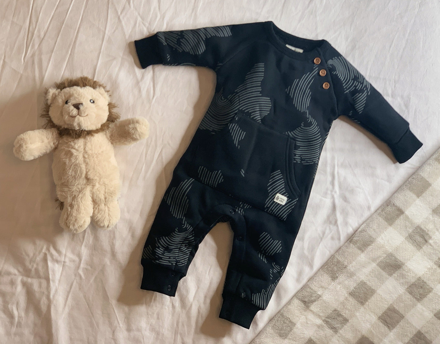 Modern Imprint - Baby Boys Black Onesie