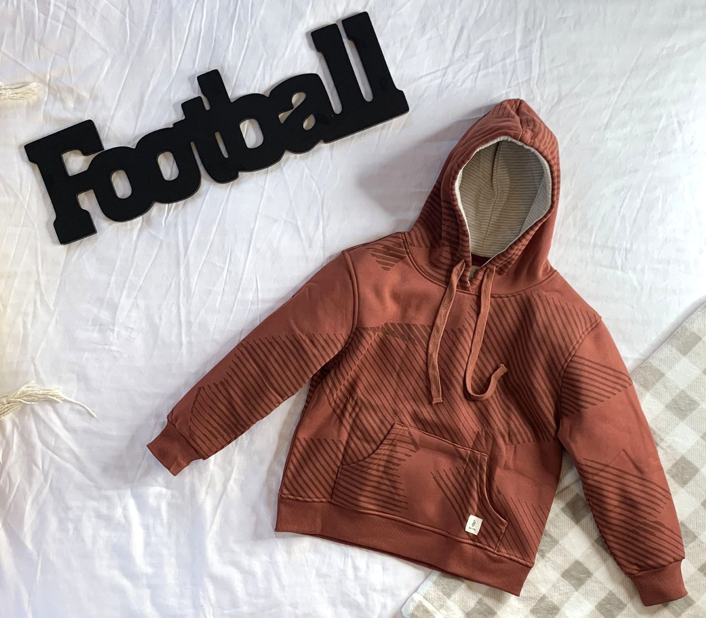 Retro Retreat - Boys Red Hoodie