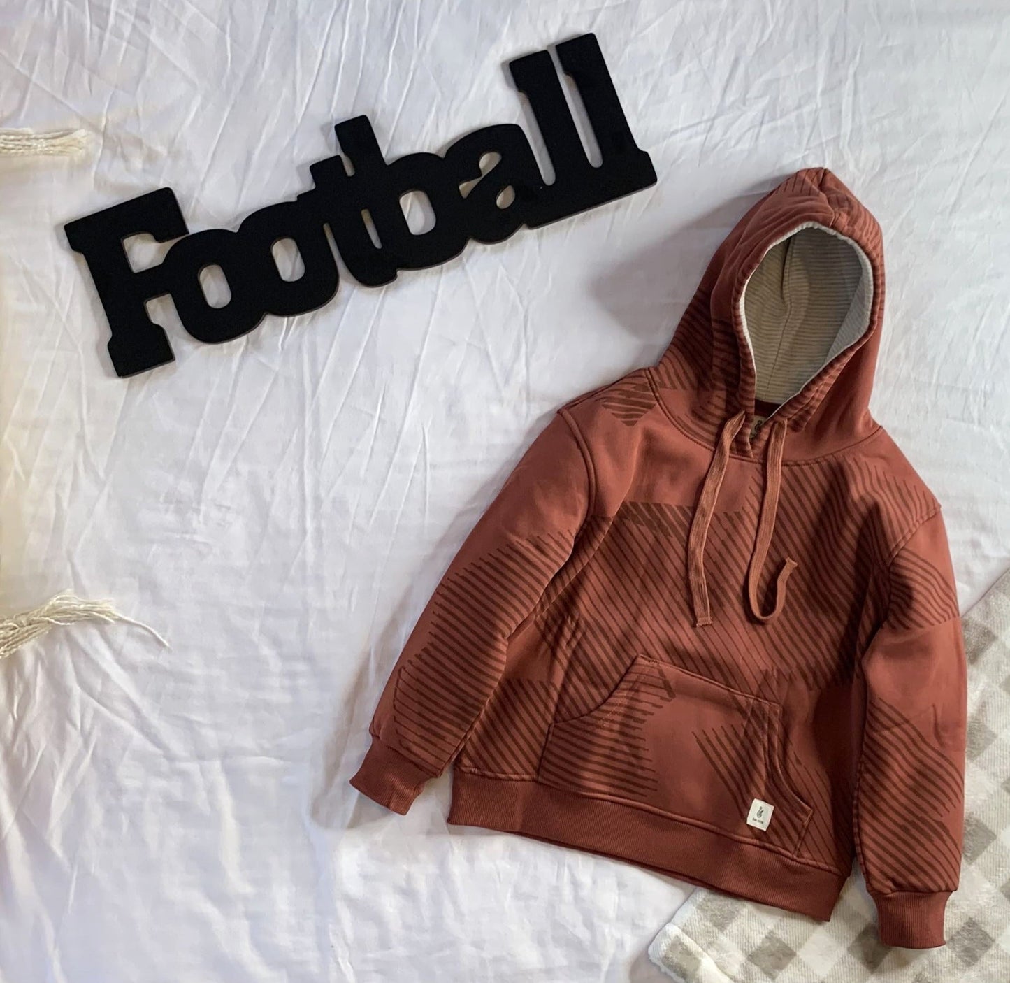 Retro Retreat - Boys Red Hoodie