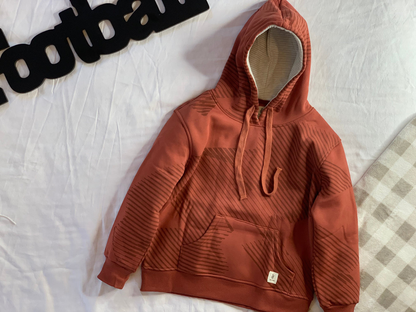 Retro Retreat - Boys Red Hoodie