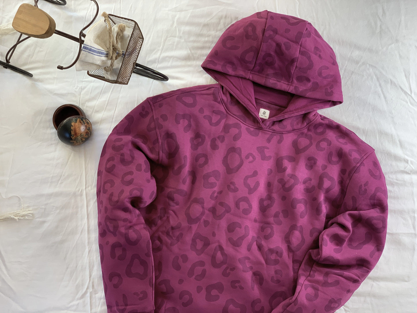 Funky Feline - Womens Magenta Hoodie