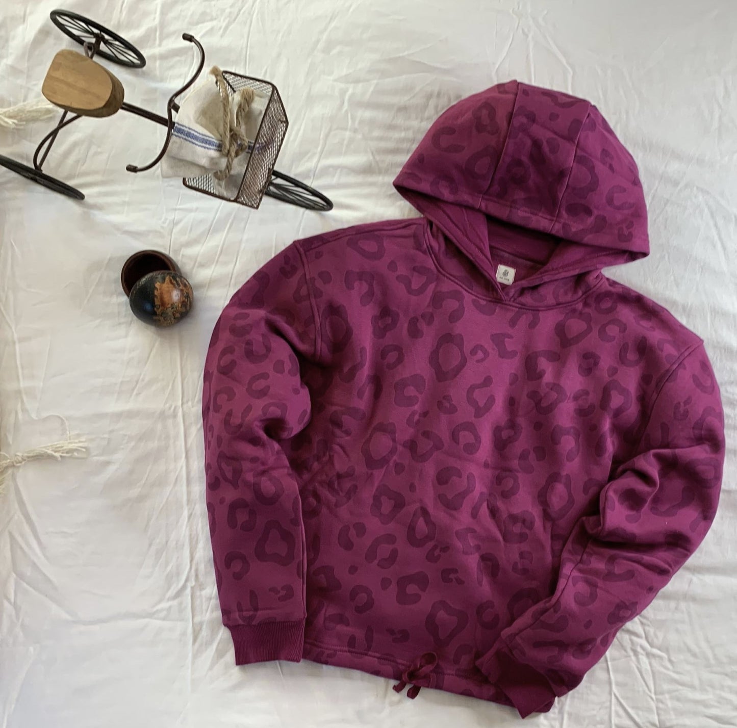 Funky Feline - Womens Magenta Hoodie